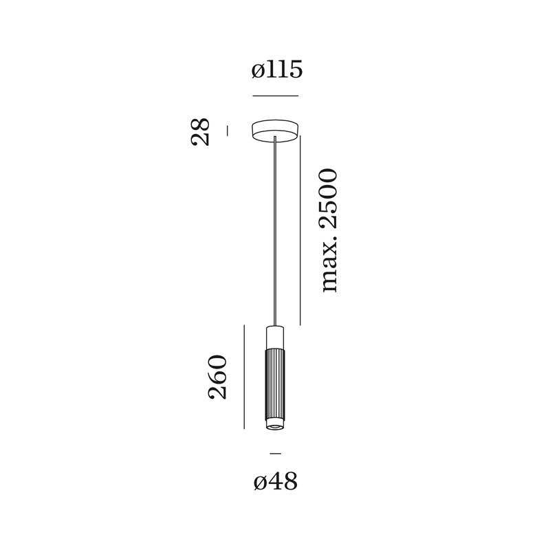 Wever & Ducré Trace Ceiling Susp 2.0 Led Hanglamp