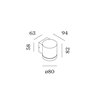 Wever & Ducré TAIO ROUND IP65 Wall 1.0 LED Applique