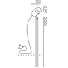 IP44 Piek 100 Poteau de Jardin