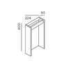 IP44 Slat 40 Bollard Garden Light