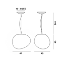 Foscarini Gregg Grande Mylight Susp. Hanglamp
