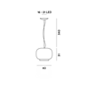 Foscarini Chouchin 1 Led Susp. 10M Lampe A Suspension