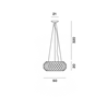 Foscarini Caboche Plus Media Mylight Susp. 10M Lampe A Suspension