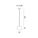 Foscarini Buds 3 Led Susp. 10M Hanglamp