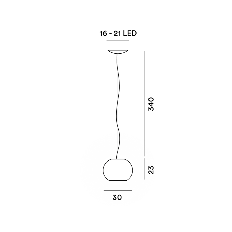 Foscarini Buds 3 Led Susp. 10M Lampe A Suspension