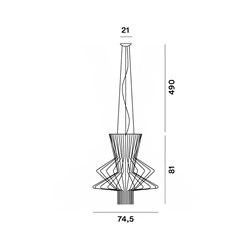 Foscarini Allegro Ritmico Susp. 10M Hanglamp