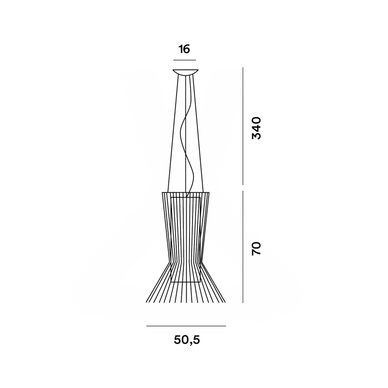 Foscarini Allegretto Vivace Susp. 10M Suspension Lamp