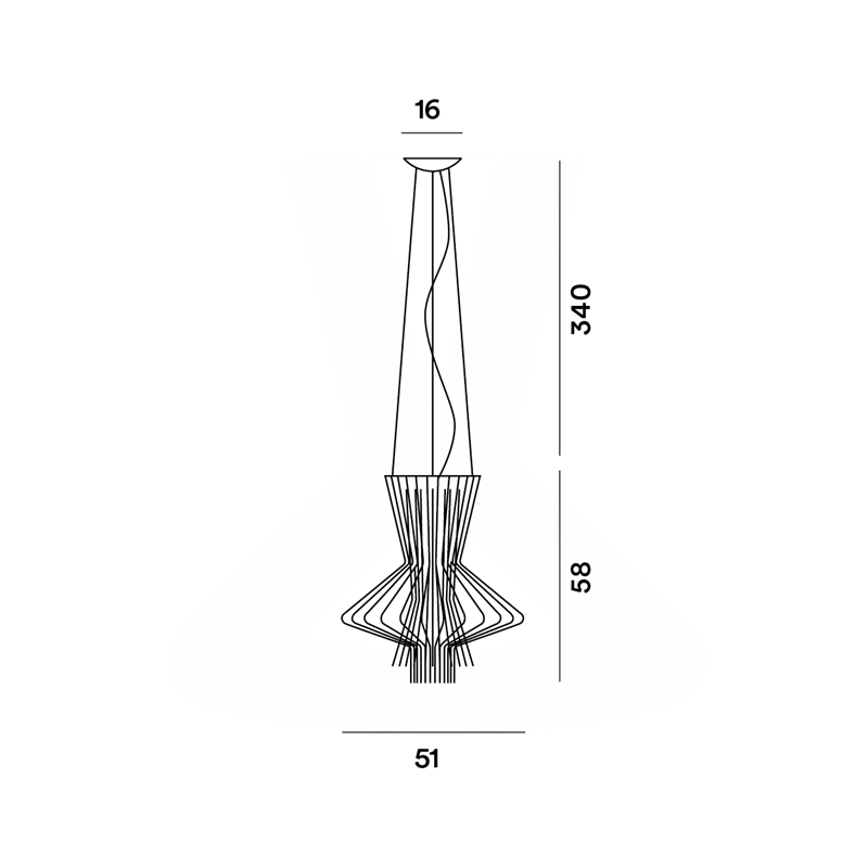 Foscarini Allegretto Ritmico Susp. 10M Suspension Lamp