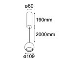 Modular Smart ball suspension 82 warm dim GI