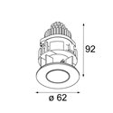 Modular Tetrix Pinhole 62 IP55 LED GE