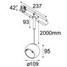 Modular Marbul suspension adjustable track LED Track lighting