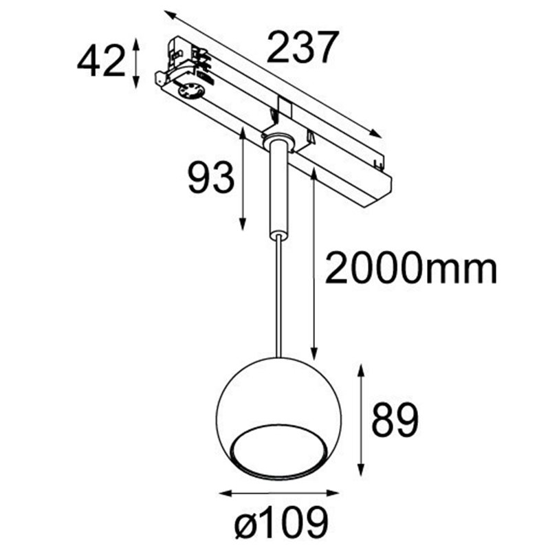 Modular Lighting Marbul suspension track LED warm dim Schienenleuchte