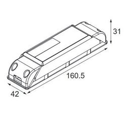 Modular LED driver Deep Dim 250mA 20W dali