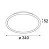 Modular Lighting Kompas ceiling base Ø340 350mA 60W GI Deckenlampe