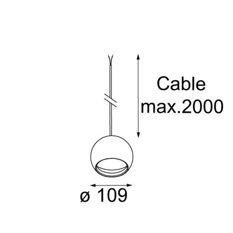 Modular Smart ball suspended 82 for Kompas GE