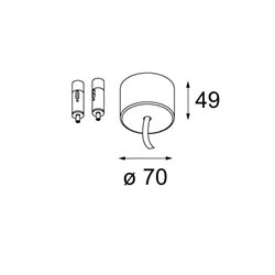 Modular Twin suspension kit 4m / 3x0.75 (2 cables)