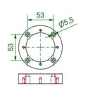 Modular Baseflange 90 tube