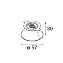 Modular Magnetic reflector Ø57 LED warm dim 