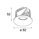 Modular Smart cake 82 IP55 LED warm dim GE Inbouwlamp