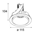 Modular Smart kup 115 adjustable GU10 Inbouwlamp