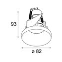 Modular Smart kup 82 GU10 Inbouwlamp