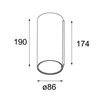 Modular Smart tubed wall 82 XL 1x LED GE Applique