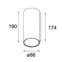 Modular Smart tubed wall 82 XL 2x LED GE Wandlamp