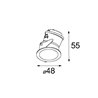 Modular Lighting Smart asy lotis 48 IP55 LED warm dim GE Einbaustrahler