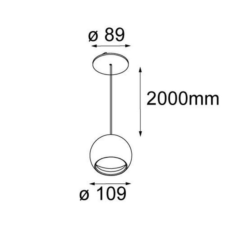 Modular Smart ball suspension 82 GE Hanglamp