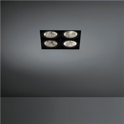 Modular Mini multiple trimless for smartrings 4x LED GE Inbouwlamp