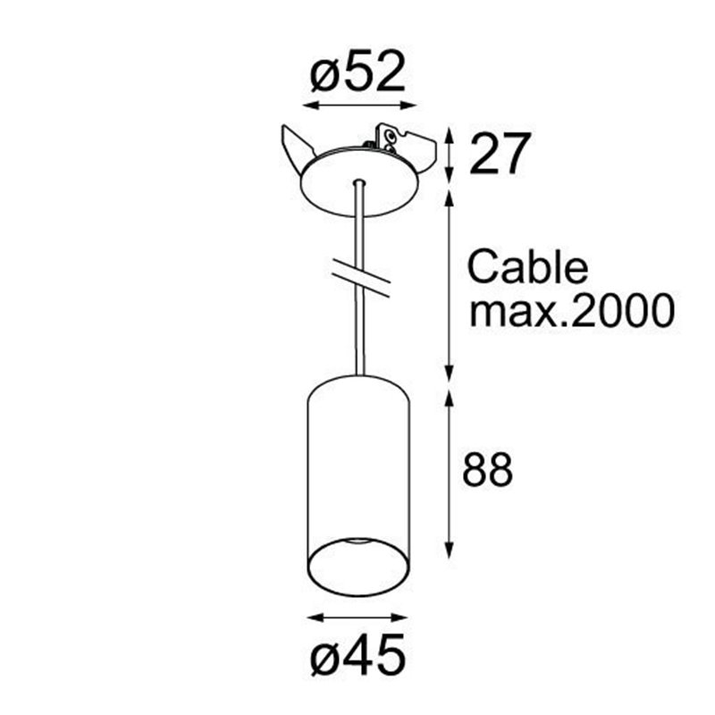 Modular Minude 45 suspension LED GE Hanglamp