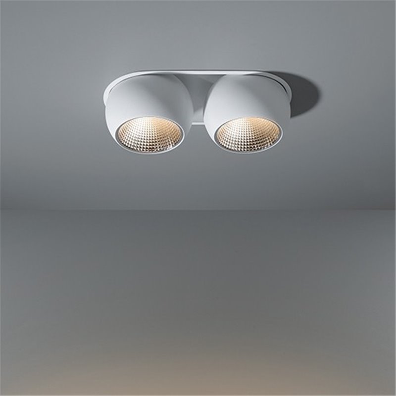 Modular Marbul recessed 115 2x LED GE Inbouwlamp