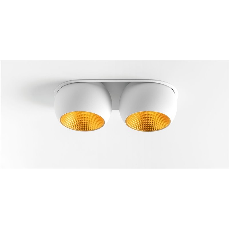 Modular Marbul recessed 115 2x LED GE Inbouwlamp