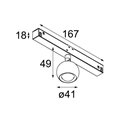 Modular Marbulito track 48V 1x LED GI 