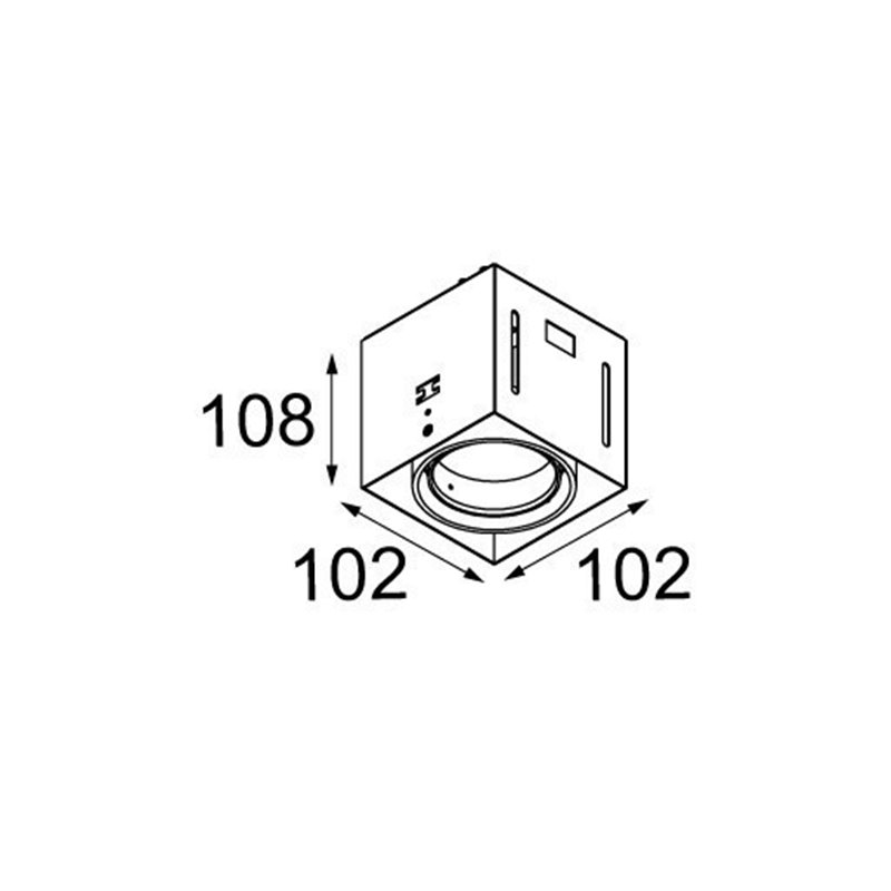 Modular Mini multiple trimless for smartrings 1x LED GE Inbouwlamp