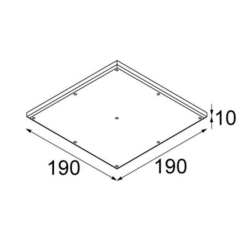 Modular Gypsum fibreboard 190x190