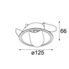 Modular Lighting Hollow 125 LED GE Einbaustrahler