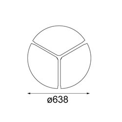 Modular Flat moon 650 LED coverplate