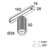 Delta Light M26L - Punk 39 92745 Mdl Schienenbeleuchtung