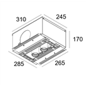 Delta Light Splitbox 2 Spy 52 Tw Inbouwspot