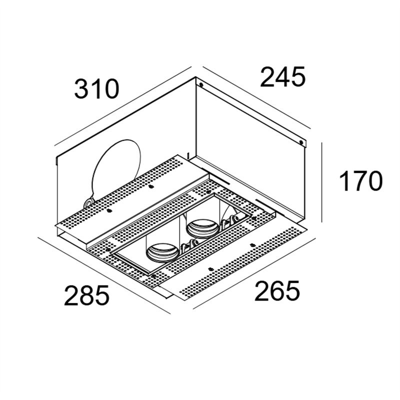 Delta Light Splitbox 2 Spy 52 Tw Inbouwspot