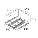 Delta Light Splitbox 2 Spy 52 Inbouwspot