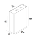 Delta Light Nocta Sq155 Down-Up 2Vwfl Wandlamp
