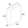 Delta Light Nocta Sq155 Down-Up 2Vwfl wall lamp