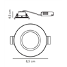 Nordlux Tiaki [IP65] 2-Step 2700/4000K spot encastré