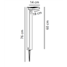 Nordlux Rica 60 Solar Rectangle Sensor [IP44] garden lamp - Outdoor