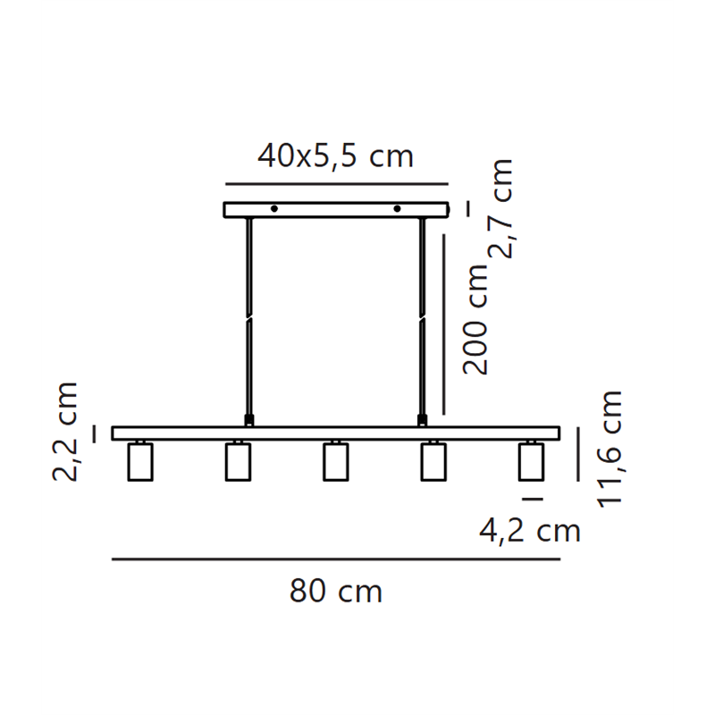 Nordlux Paco 115 suspension lamp