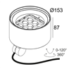 Delta Light FRAX MB POLEINEAR H Wandlampe