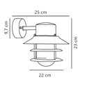 Nordlux Blokhus Down [IP54] Wandlamp - Outdoor