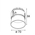 Modular Thimble Recessed Trimless 70 1x IP55 LED Inbouwspot